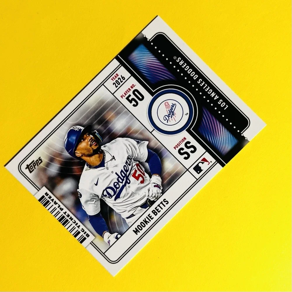 Mookie Betts 2026‎ Topps Series 1 Big Ticket Player Insert #BTP-8 Dodgers